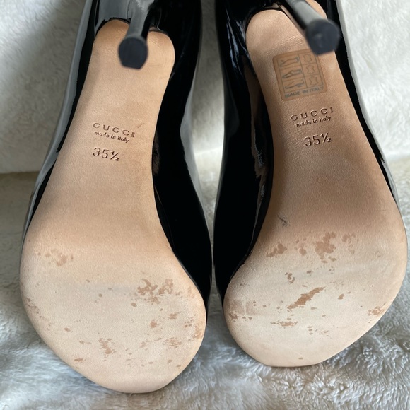 Gucci Patent Peep Toe Pump - Picture 2 of 6